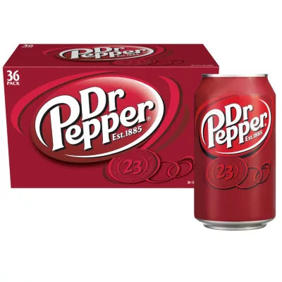 Dr Pepper Soda Cans, 12oz Can (Pack of 36)