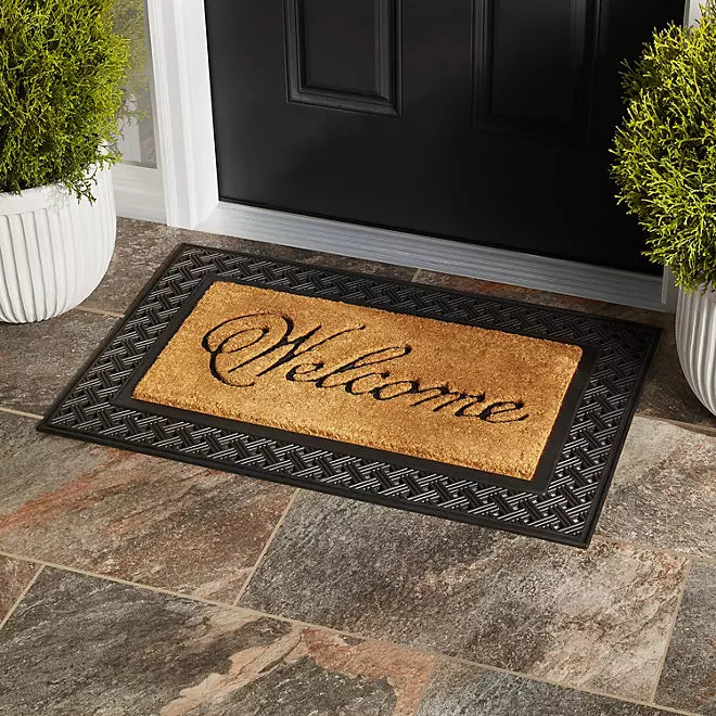 Rubber and Coir Welcome Mat