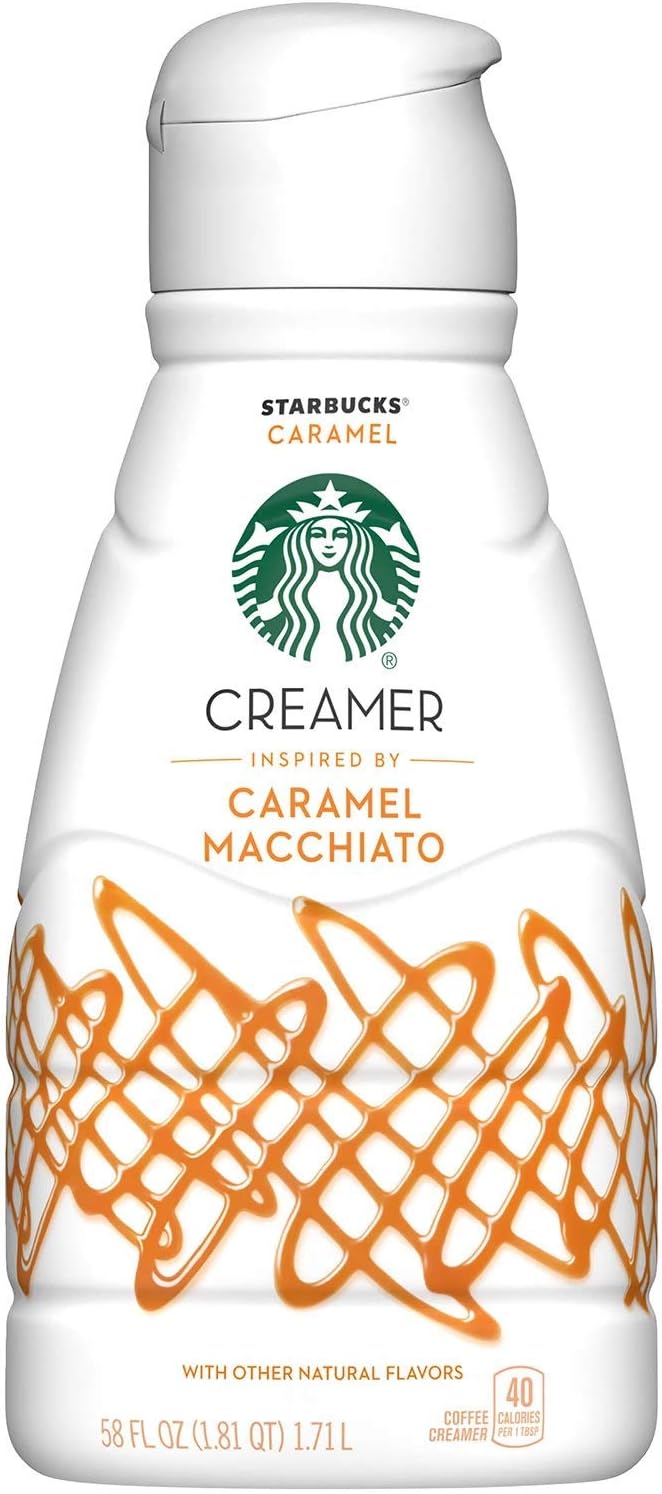 Starbucks Liquid Coffee Creamer, Caramel, 58 fl oz