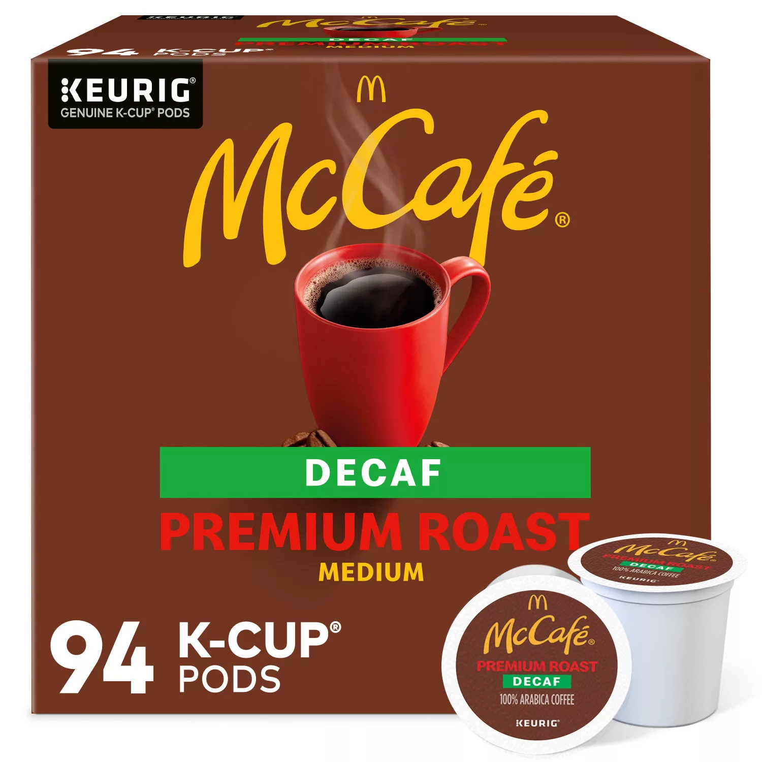 McCafe Premium Roast Decaf Coffee K-cup Pods