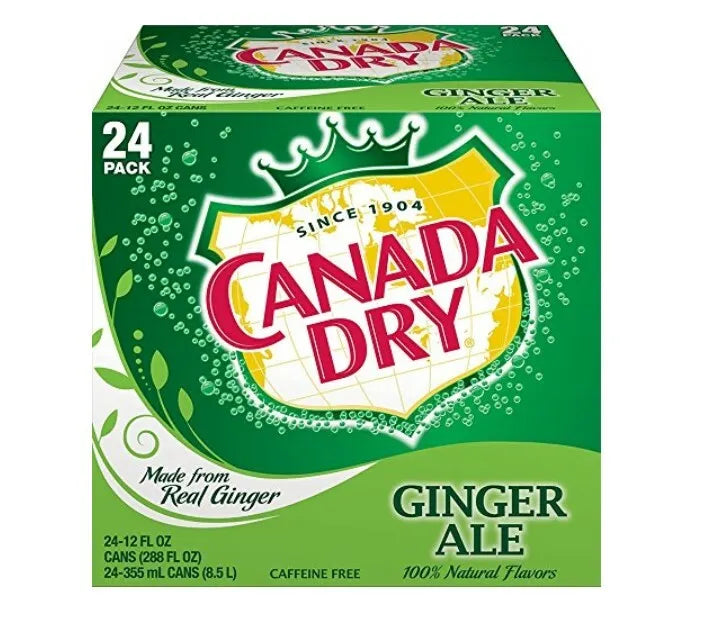 Canada Dry Ginger Ale 24 Count, 12 Fl oz