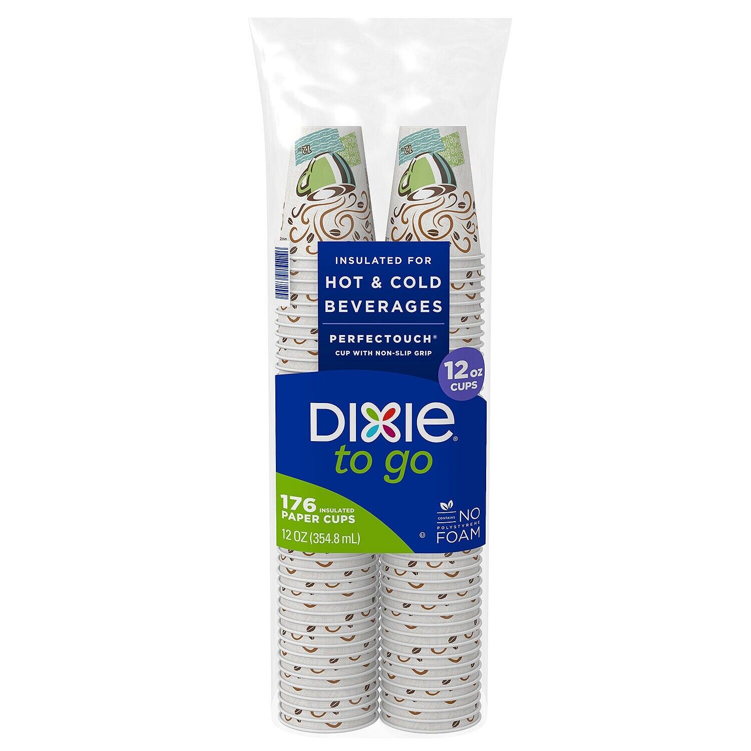 Dixie To Go Paper Cups - 176 Piece