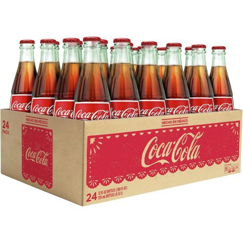 Mexican Coke Glass Bottles, 12 fl oz, 24 Bottles