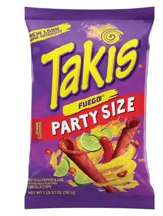 Takis Fuego of hot chili pepper and lime party size 1b (24.7oz