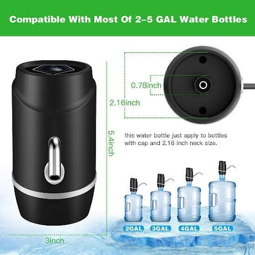 ELECTRIC WATER PUMP DISPENSER WITH RECHARGEABLE BATTERY